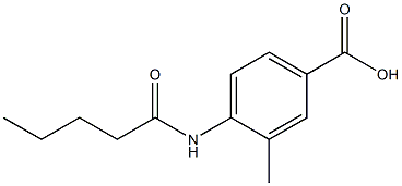 3-methyl-4-pentanamidobenzoic acid Struktur