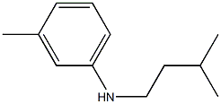 3-methyl-N-(3-methylbutyl)aniline Struktur