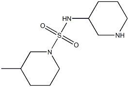 3-methyl-N-(piperidin-3-yl)piperidine-1-sulfonamide Struktur