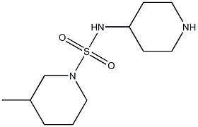 3-methyl-N-(piperidin-4-yl)piperidine-1-sulfonamide Struktur