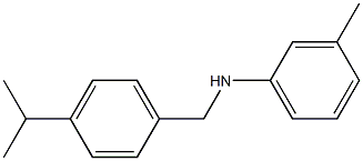 3-methyl-N-{[4-(propan-2-yl)phenyl]methyl}aniline Struktur