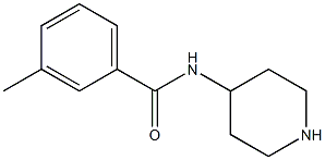 3-methyl-N-piperidin-4-ylbenzamide Struktur