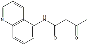 3-oxo-N-(quinolin-5-yl)butanamide Struktur