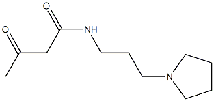 3-oxo-N-[3-(pyrrolidin-1-yl)propyl]butanamide Struktur