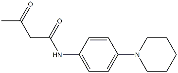 3-oxo-N-[4-(piperidin-1-yl)phenyl]butanamide Struktur