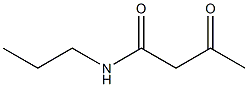 3-oxo-N-propylbutanamide Struktur