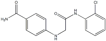 4-({[(2-chlorophenyl)carbamoyl]methyl}amino)benzamide Struktur