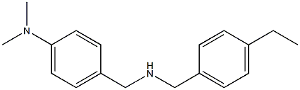 4-({[(4-ethylphenyl)methyl]amino}methyl)-N,N-dimethylaniline Struktur