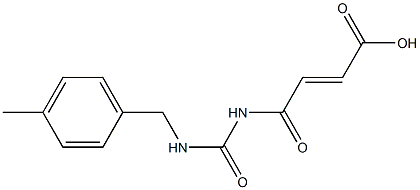 4-({[(4-methylphenyl)methyl]carbamoyl}amino)-4-oxobut-2-enoic acid Struktur