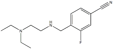 4-({[2-(diethylamino)ethyl]amino}methyl)-3-fluorobenzonitrile Struktur