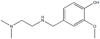 4-({[2-(dimethylamino)ethyl]amino}methyl)-2-methoxyphenol Struktur