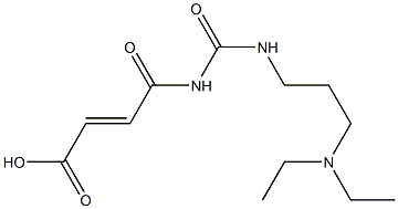 4-({[3-(diethylamino)propyl]carbamoyl}amino)-4-oxobut-2-enoic acid Struktur