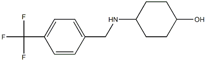 4-({[4-(trifluoromethyl)phenyl]methyl}amino)cyclohexan-1-ol Struktur