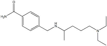 4-({[5-(diethylamino)pentan-2-yl]amino}methyl)benzamide Struktur