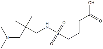 4-({2-[(dimethylamino)methyl]-2-methylpropyl}sulfamoyl)butanoic acid Struktur