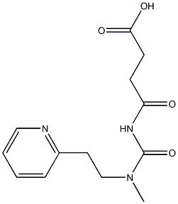 4-({methyl[2-(pyridin-2-yl)ethyl]carbamoyl}amino)-4-oxobutanoic acid Struktur