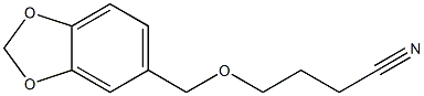 4-(1,3-benzodioxol-5-ylmethoxy)butanenitrile Struktur