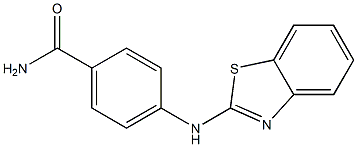 4-(1,3-benzothiazol-2-ylamino)benzamide Struktur