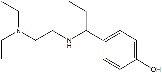 4-(1-{[2-(diethylamino)ethyl]amino}propyl)phenol Struktur