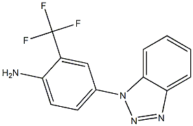 4-(1H-1,2,3-benzotriazol-1-yl)-2-(trifluoromethyl)aniline Struktur