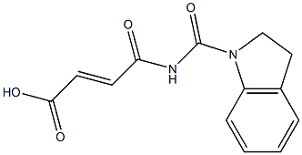 4-(2,3-dihydro-1H-indol-1-ylcarbonylamino)-4-oxobut-2-enoic acid Struktur