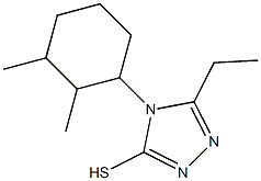 4-(2,3-dimethylcyclohexyl)-5-ethyl-4H-1,2,4-triazole-3-thiol Struktur