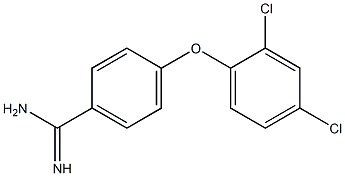 4-(2,4-dichlorophenoxy)benzene-1-carboximidamide Struktur