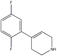 4-(2,5-difluorophenyl)-1,2,3,6-tetrahydropyridine Struktur