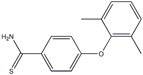 4-(2,6-dimethylphenoxy)benzene-1-carbothioamide Struktur