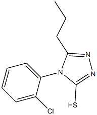 4-(2-chlorophenyl)-5-propyl-4H-1,2,4-triazole-3-thiol Struktur