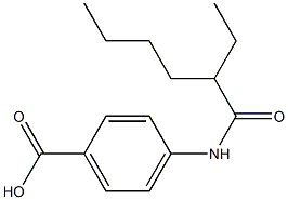 4-(2-ethylhexanamido)benzoic acid Struktur