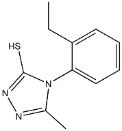 4-(2-ethylphenyl)-5-methyl-4H-1,2,4-triazole-3-thiol Struktur