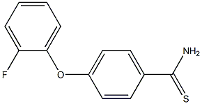 4-(2-fluorophenoxy)benzene-1-carbothioamide Struktur