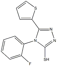 4-(2-fluorophenyl)-5-(thiophen-2-yl)-4H-1,2,4-triazole-3-thiol Struktur