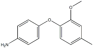 4-(2-methoxy-4-methylphenoxy)aniline Struktur