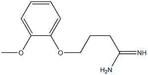 4-(2-methoxyphenoxy)butanimidamide Struktur