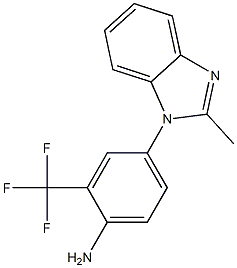 4-(2-methyl-1H-1,3-benzodiazol-1-yl)-2-(trifluoromethyl)aniline Struktur