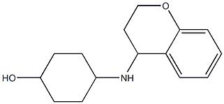 4-(3,4-dihydro-2H-1-benzopyran-4-ylamino)cyclohexan-1-ol Struktur