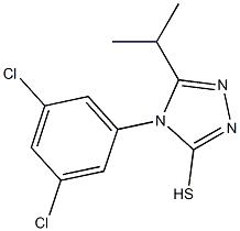 4-(3,5-dichlorophenyl)-5-(propan-2-yl)-4H-1,2,4-triazole-3-thiol Struktur