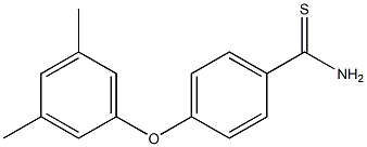 4-(3,5-dimethylphenoxy)benzene-1-carbothioamide Struktur