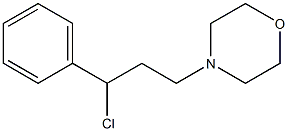 4-(3-chloro-3-phenylpropyl)morpholine Struktur