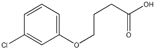 4-(3-chlorophenoxy)butanoic acid Struktur