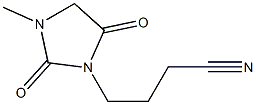 4-(3-methyl-2,5-dioxoimidazolidin-1-yl)butanenitrile Struktur