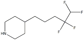 4-(4,4,5,5-tetrafluoropentyl)piperidine Struktur