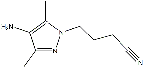 4-(4-amino-3,5-dimethyl-1H-pyrazol-1-yl)butanenitrile Struktur