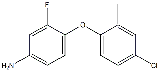 4-(4-chloro-2-methylphenoxy)-3-fluoroaniline Struktur