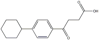 4-(4-cyclohexylphenyl)-4-oxobutanoic acid Struktur