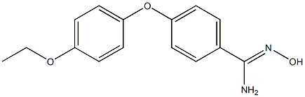 4-(4-ethoxyphenoxy)-N'-hydroxybenzene-1-carboximidamide Struktur