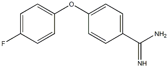 4-(4-fluorophenoxy)benzene-1-carboximidamide Struktur