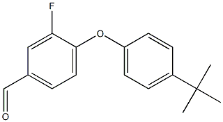 4-(4-tert-butylphenoxy)-3-fluorobenzaldehyde Struktur